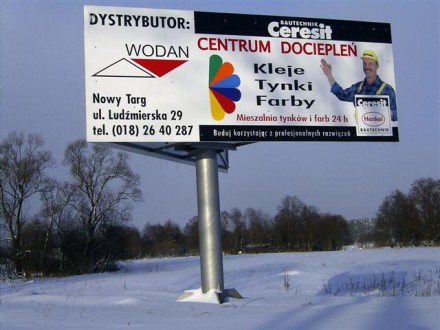 Wodan - tablica reklamowa